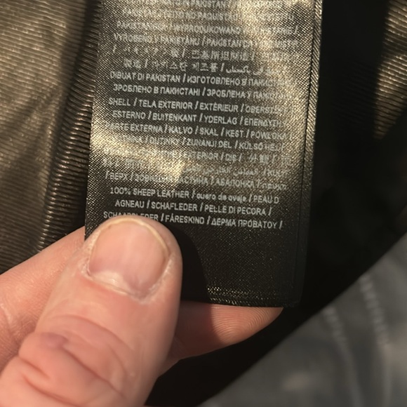 Guess mens leather jacket large - Dark Brown - Picture 13 of 13